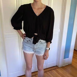 Black sheer McGuire shirt